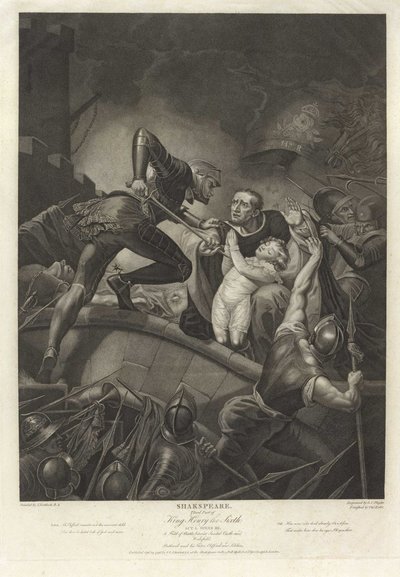 Terza parte di Enrico VI, atto I, scena III dalla serie The Shakespeare Gallery da James Northcote